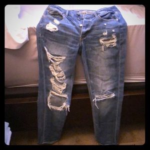 American Eagle loose cozy jeans size 6